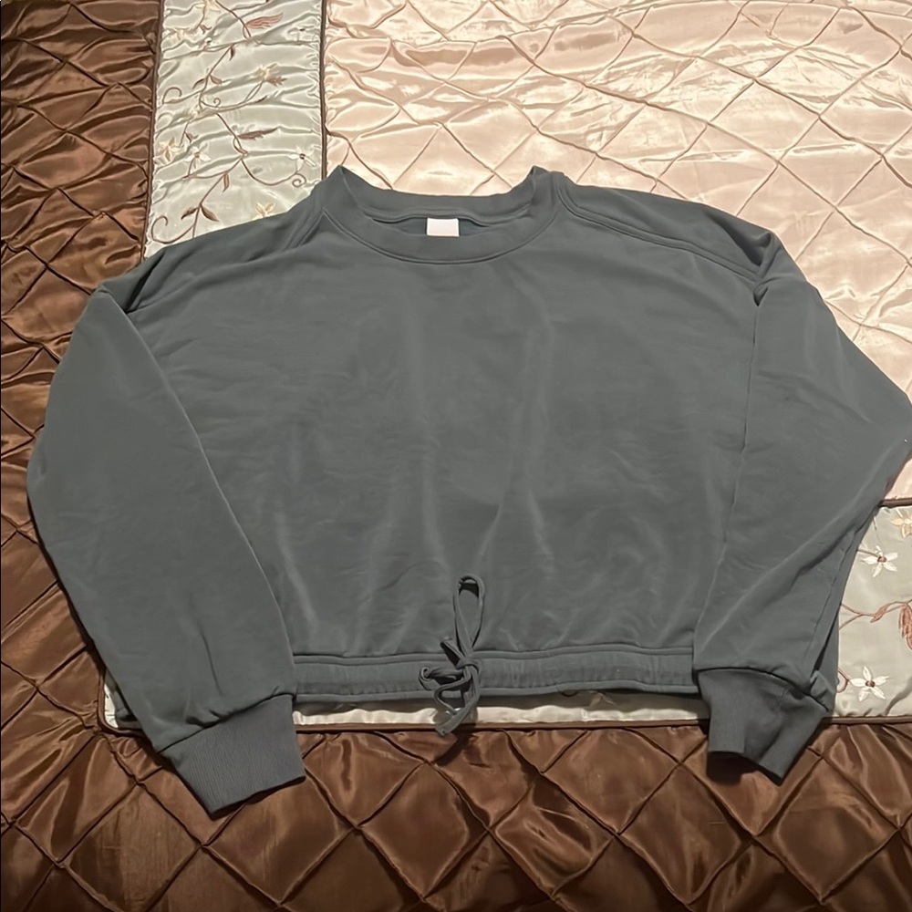 Lole Drawstring Cropped Sweatshirt